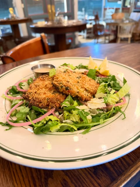 Salmon Cake Salad